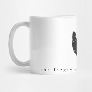 the forgiver is the winner (black writing) Mug